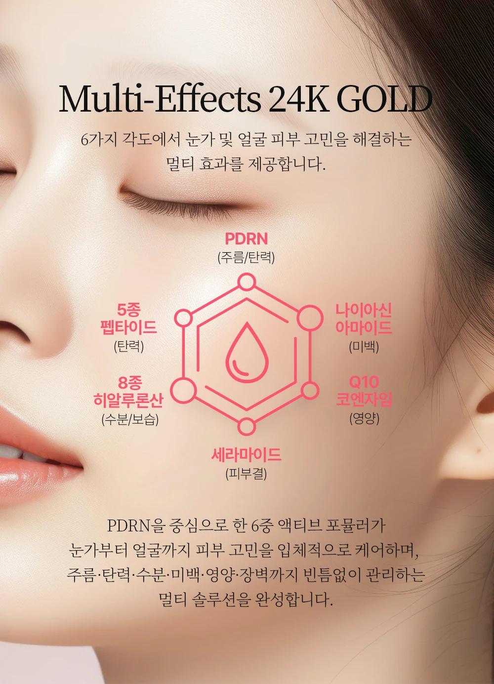 따사로움 멀티 이펙트 24K 피디알엔(PDRN) 아이크림 포 페이스